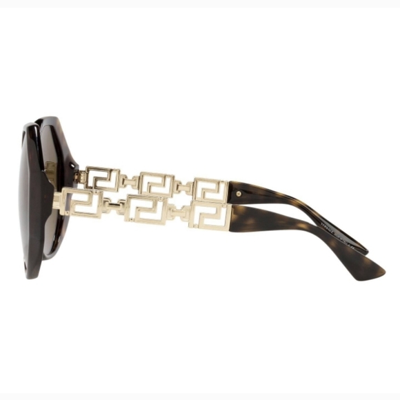 NEW VERSACE WOMEN'S SUNGLASSES VE4395 108/73 OVERSIZED HAVANA VE4395 BROWN - Picture 10 of 11